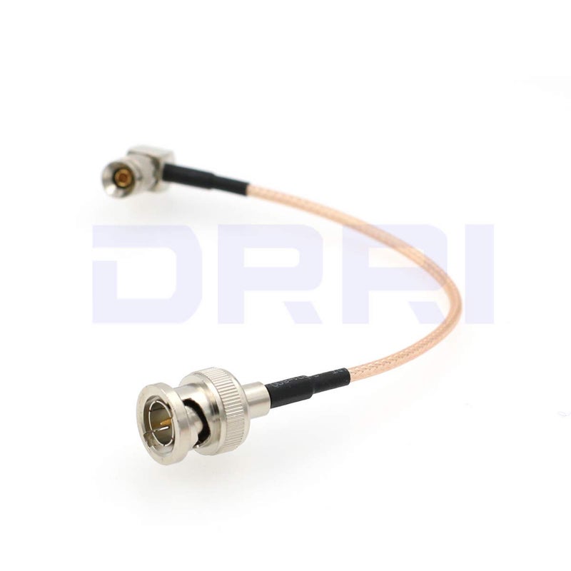 DRRI 75 ohm RG179 HD SDI Coaxial Cable DIN 1.0/2.3 to BNC Male for Blackmagic Video Assist/SSD Shuttle/BMD Devices (15CM) - Image 3